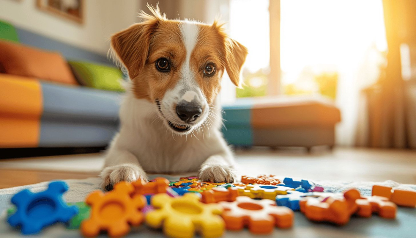 Comment les jeux interactifs favorisent l'intelligence des chiens ?